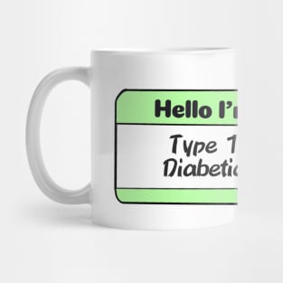 Diabetes Nametag - Lime Mug